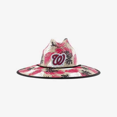 Washington Nationals Floral Straw Hat