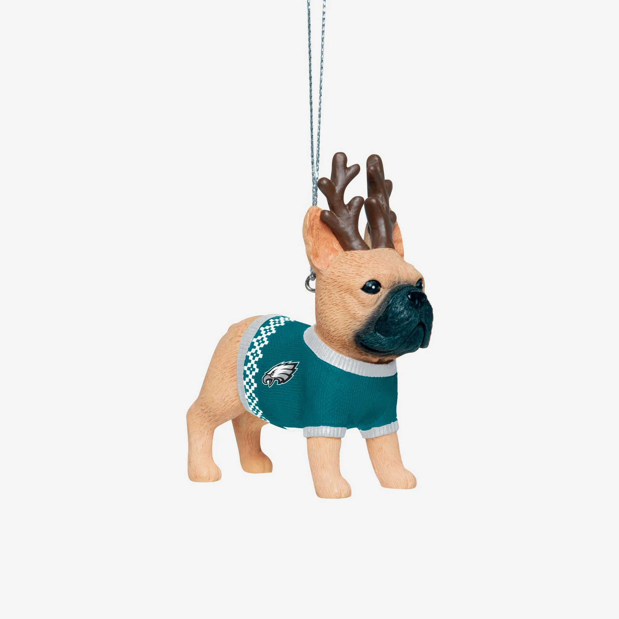 Eagles Bull Dog in a Sweater Ornament