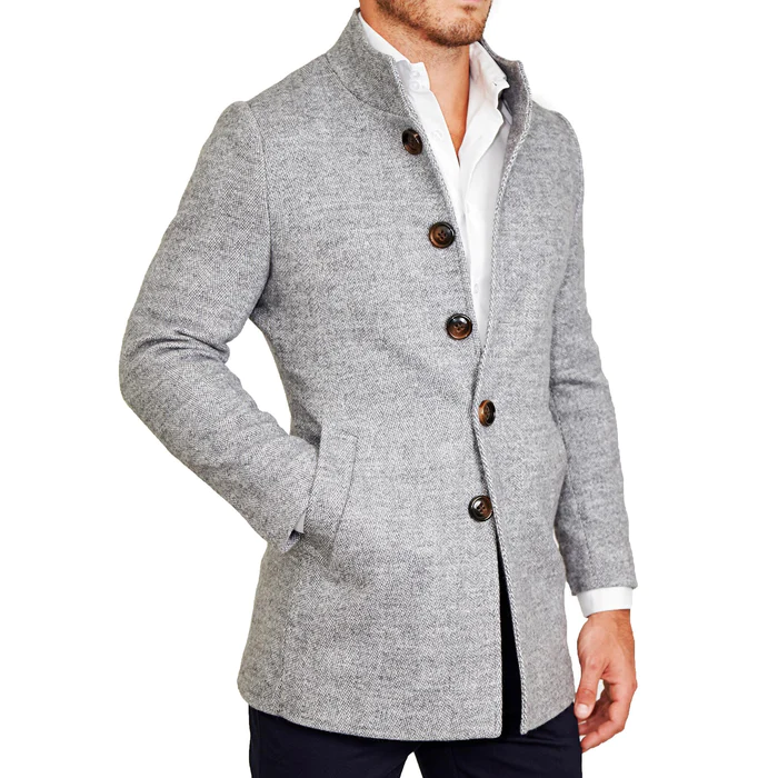best overcoat for men's winter date night outfit