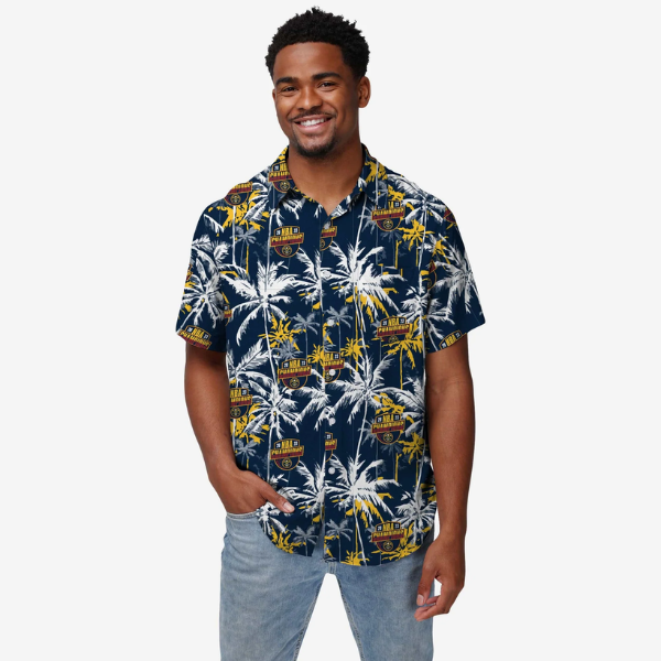 Nuggets Champions Floral Button Up