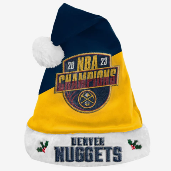 Denver Nuggets Champions Santa Hat