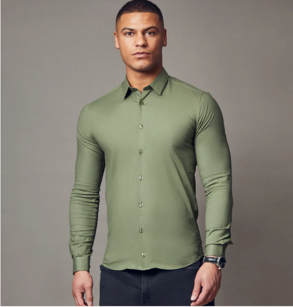 Tapered Menswear Athletic Fit Dress Shrit