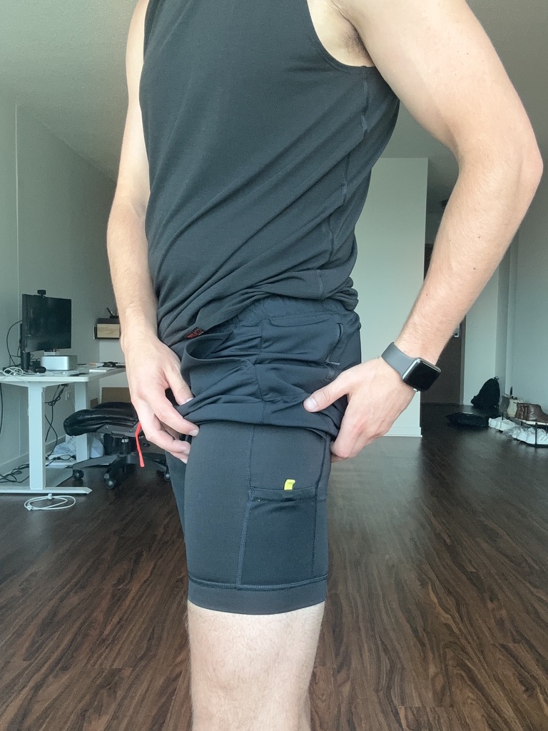North Moore Short in Black  Compression shorts, Moisture wicking fabric, Sweat  proof