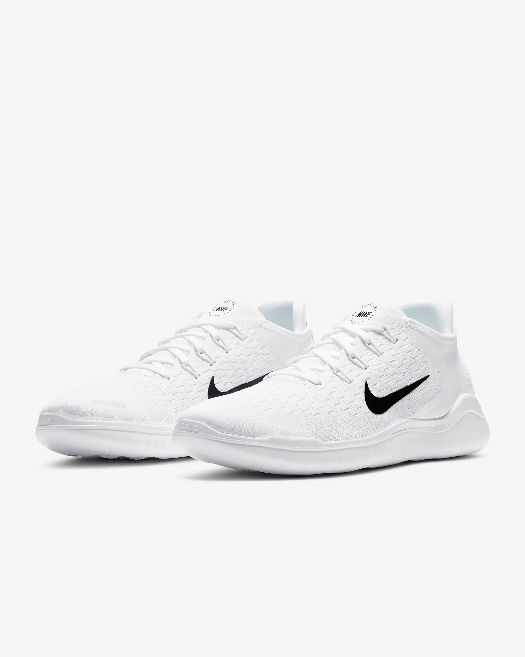 Nike Free Run 2018 White Running Shoes