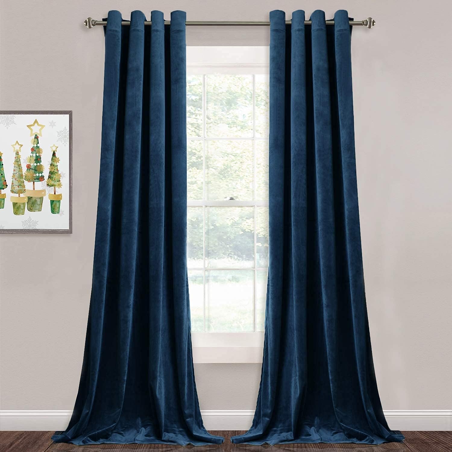 velvet curtains on amazon