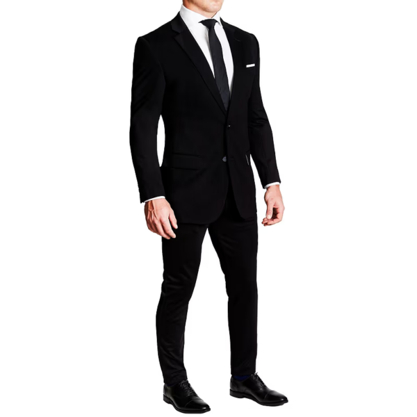 State and Liberty Black Athletic Fit Suit