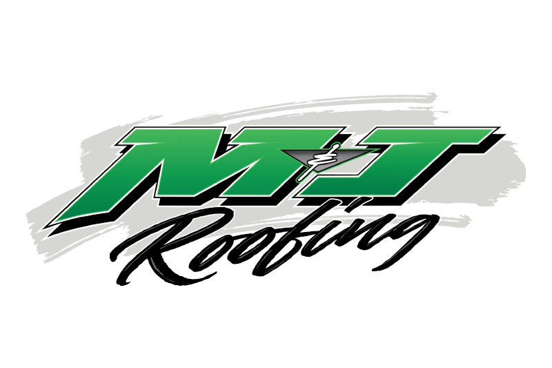 m&j roofing logo