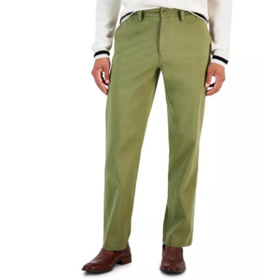 Best Green Pants for Men - Macy’s Club Room Four-Way Stretch Pants