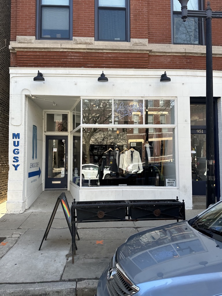 Mugsy Jeans Chicago location outside
