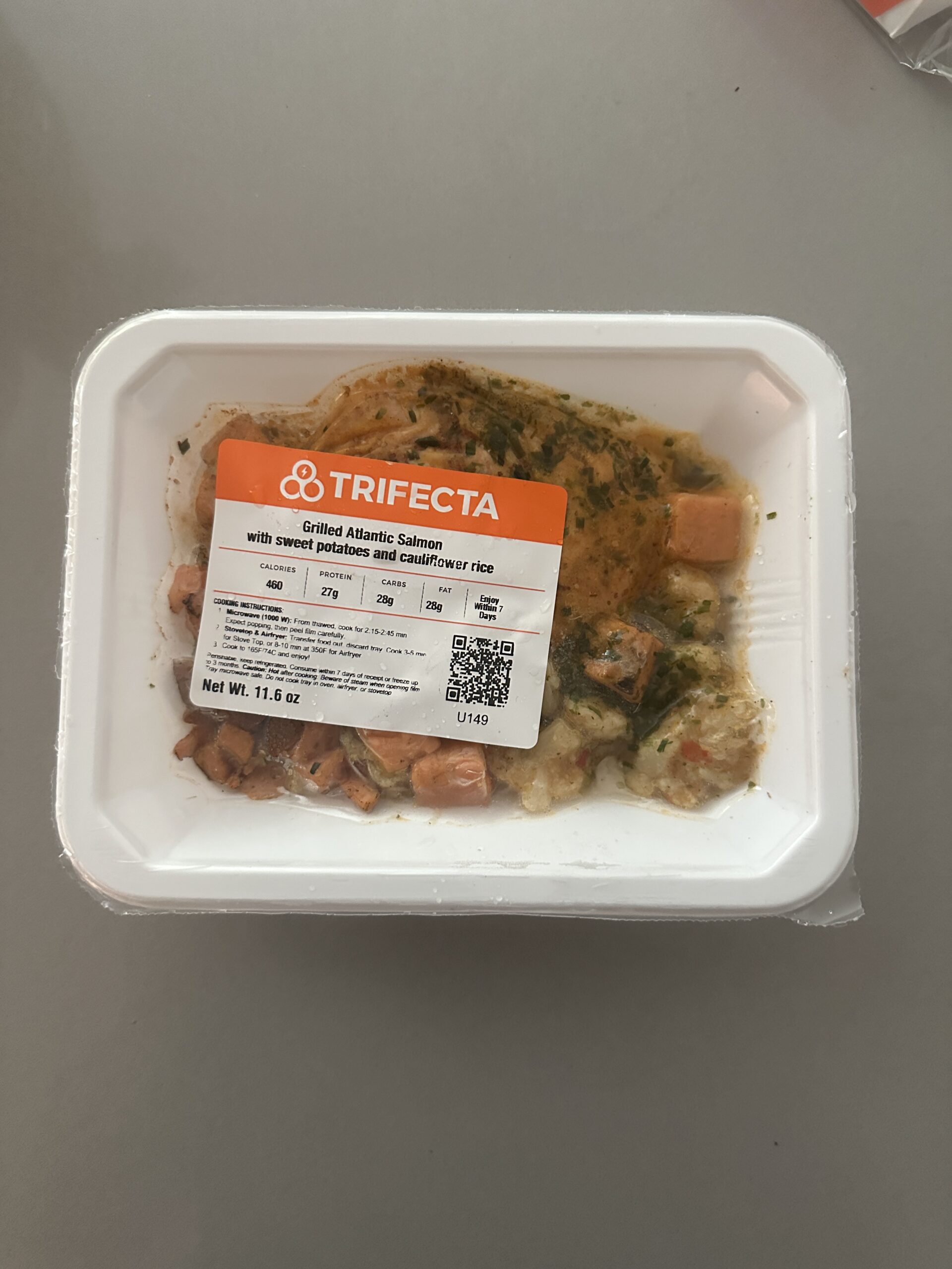 Trifecta Meals Grilled Atlantic Salmon